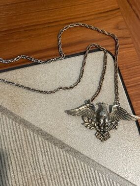 Vintage Bicentennial Eagle Necklace